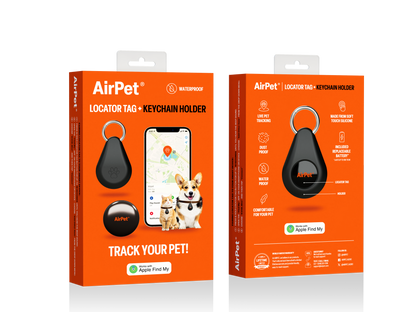 AIRPET - LOCATOR TAG & HOLDER: KEY RING HOLDER